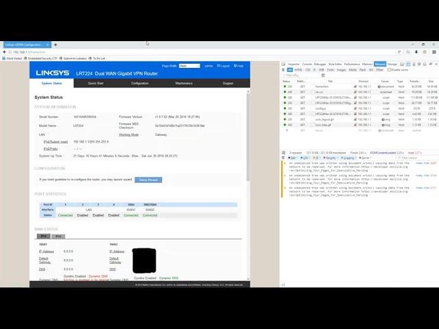 Linksys LRT224 POC Execution (Dual WAN Gigabit VPN Router)