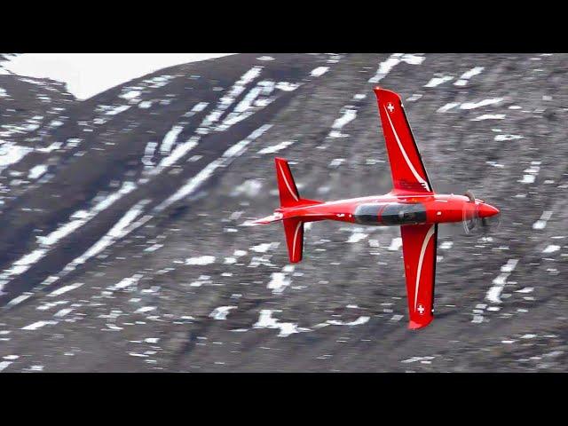 Pilatus PC-21 of the Swiss Air Force - Display at AXALP 2021