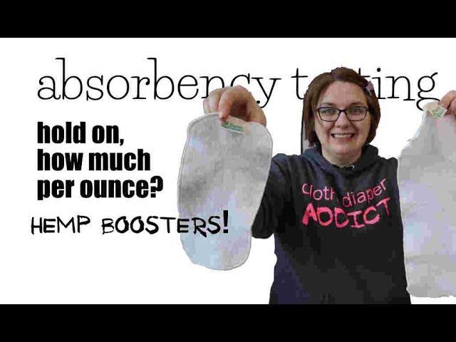 Absorbency of Hemp Babies Doublers | Cloth Diaper Inserts or Boosters