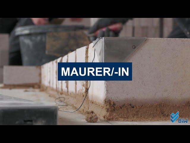 Ausbildung - Maurer/-in im Bildungswerk BAU Hessen-Thüringen e. V.