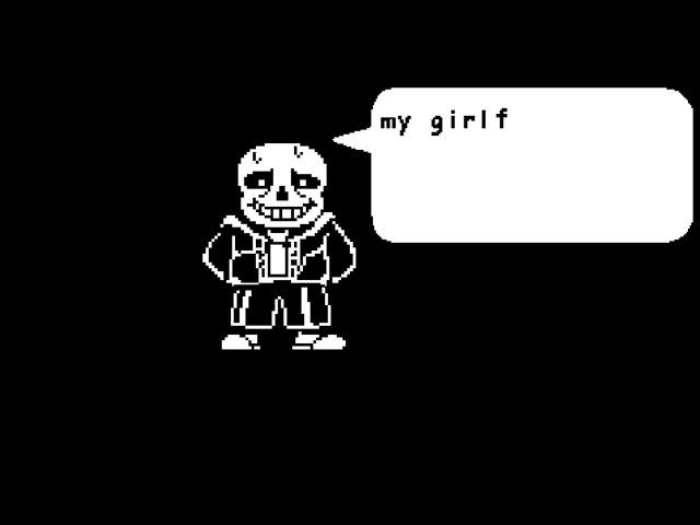 Sans is a bit quirky... (Did you listen to Sans' advice?)