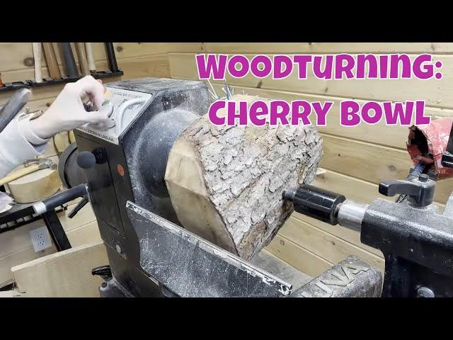 Beautiful Cherry Bowl Made On A Wood Lathe