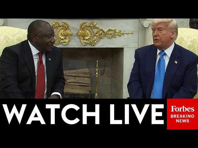 WATCH LIVE: President Trump Hosts South African President Ramaphosa In The Oval Office