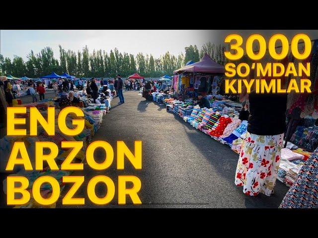 Eng arzon bozor 3000sómdan kiyimlar sifatiga gap yuq