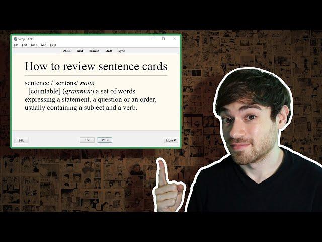 How to Review Sentence Cards in Anki