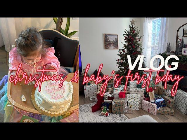 VLOG Christmas & Baby's First Birthday