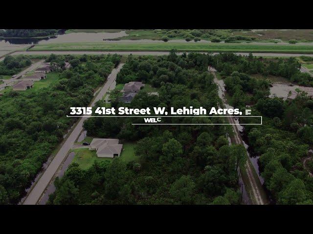 4K Aerial / Drone Video - Lehigh Acres, Florida (3315 41st Street W 33971)