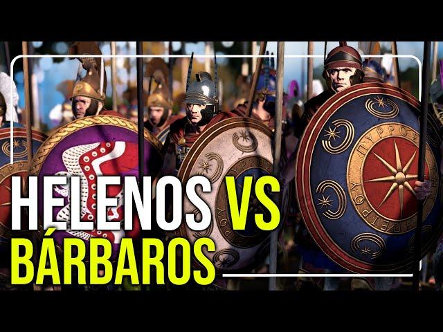 HELENOS vs BÁRBAROS | Batalla MASIVA en Rome 2 Total War