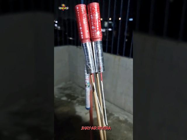 (Red) Big Whistling Sky Rocket w/ Fireworks - Xfirement #skyrocket #diwali #kwitis #fireworks