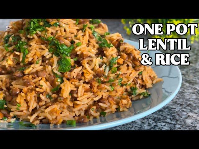 Tasty One Pot Lentil and Rice Recipe Inspired by Lebanese Mujadara | Recipe For Vegans!