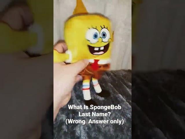 What Is SpongeBob Last Name?! Wrong Answer Only