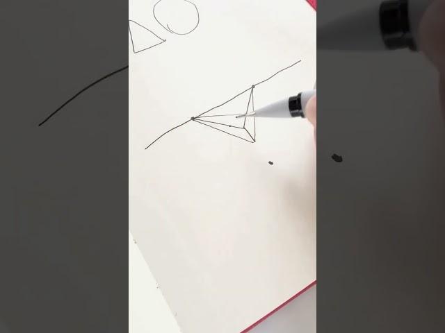Трехточечная линейная перспектива. Линеры winsor&newton. Быстрые уроки по рисованию. Скетчинг