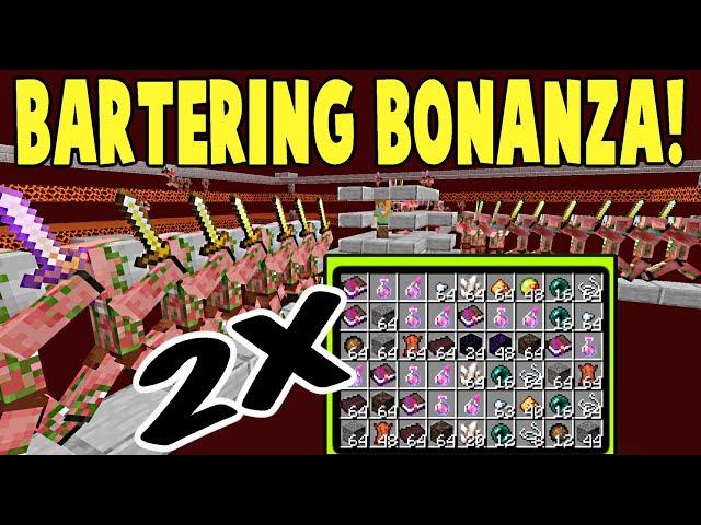 AFK Gold/XP Farm Easy & Fast 370 Piglin bartering/hr | 1.16-1.20+ Minecraft