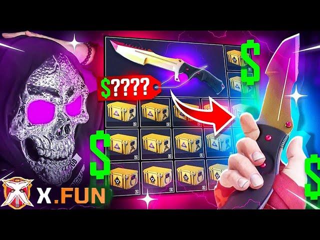 HIT KNIFE AND CASHOUT ON XFUN !! NEW CS2 / CSGO GAMBLING SITE OF 2024! (XFUN FREE PROMO CODE 2024)