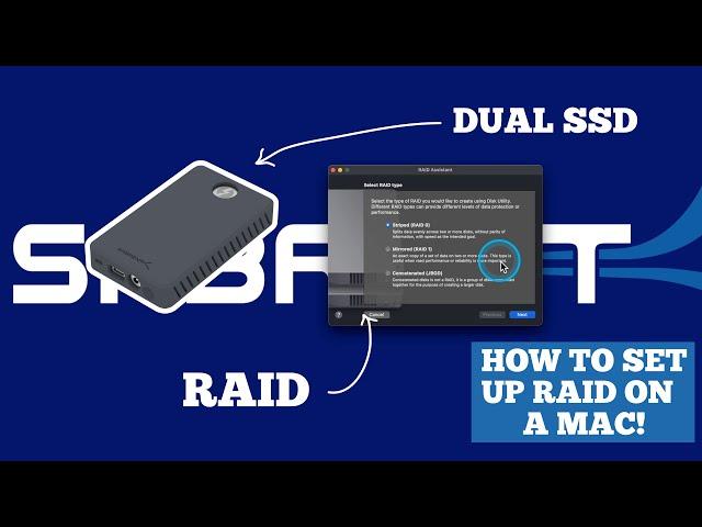 How to Setup RAID on Mac For SABRENT Dual SSD Enclosure | Explained