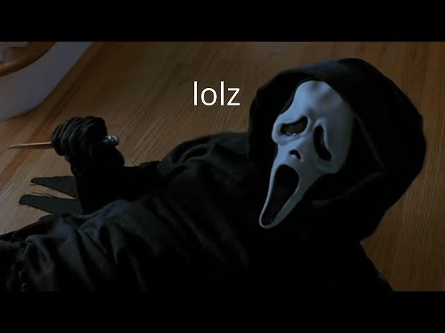 ghostface being comedy gold for 2 minutes straight | SCREAM