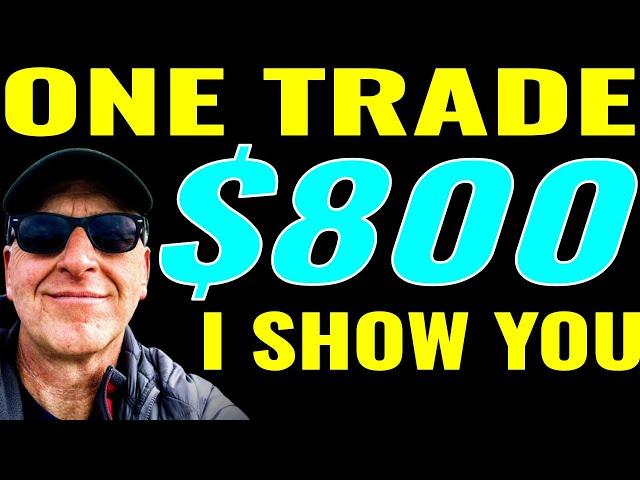 Covered Call Stock Trade $800 I show you for Cash Flow Income