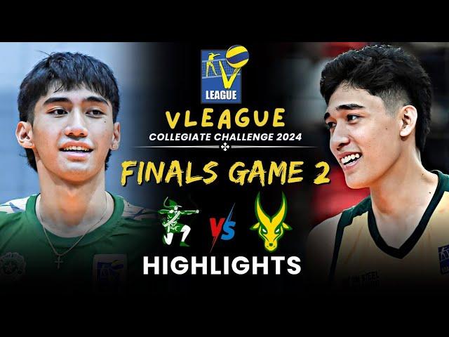 DLSU VS. FEU Full Game Highlights | FINALS Game 2  | V-League Collegiate Challenge 2024