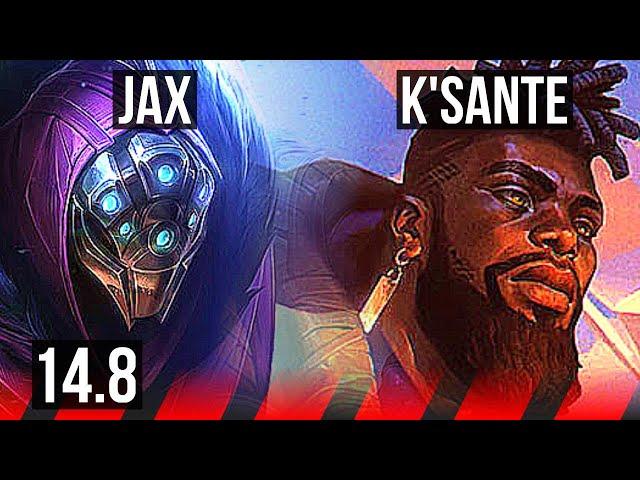 JAX vs K'SANTE (TOP) | 1500+ games, 6/1/1 | KR Master | 14.8