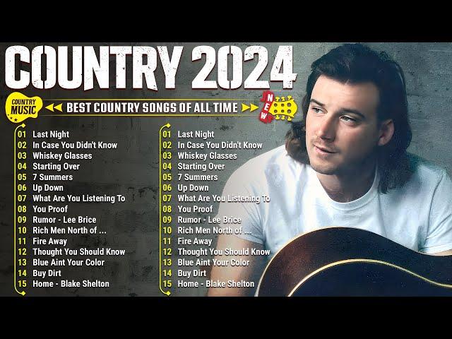 Country Music Playlist 2024 - Morgan Wallen, Luke Combs, Chris Stapleton, Luke Bryan, Kane Brown