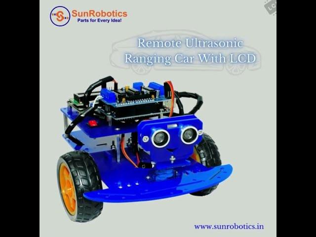 New Ultrasonic Ranging Car With LCD | Sunrobotics | Robotics | How to Make | New Invention |