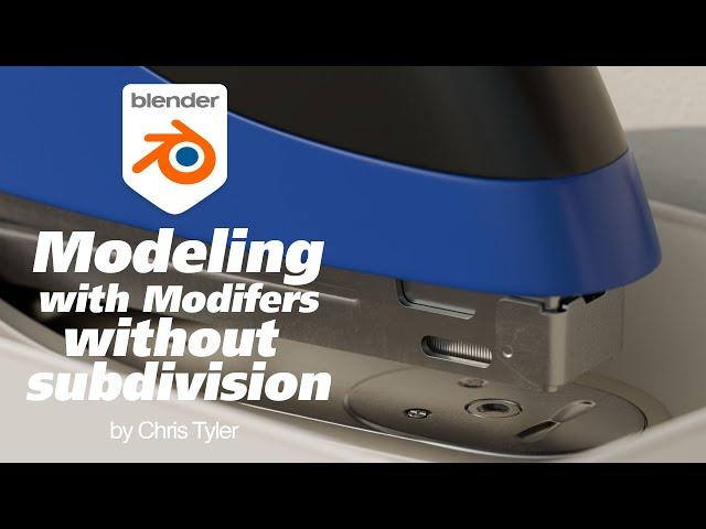 Modeling without subdivision, with modifiers, for non-destructive editing workflow.