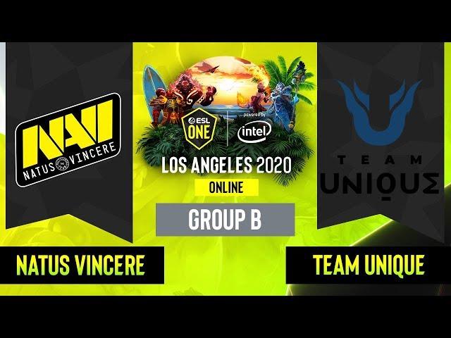 Dota2 -  Natus Vincere vs. Team Unique - Game 3 - Group B - EU/CIS - ESL One Los Angeles