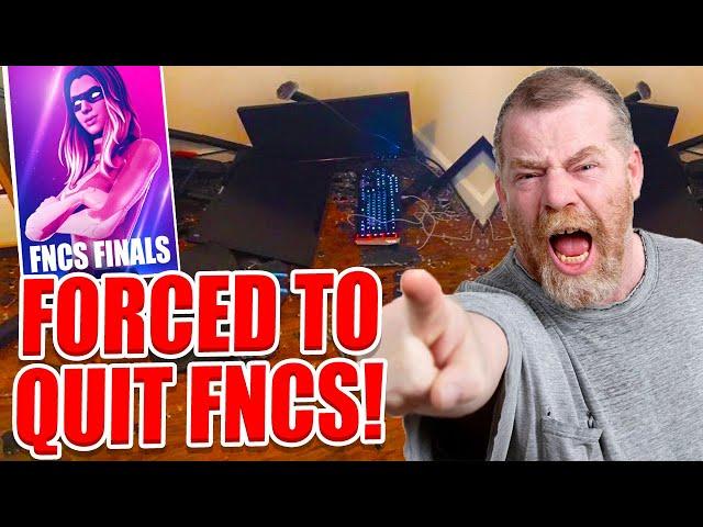 Fortnite Pro FORCED TO QUIT FNCS Grand Finals For Halloween Party.. (FULL STORY)