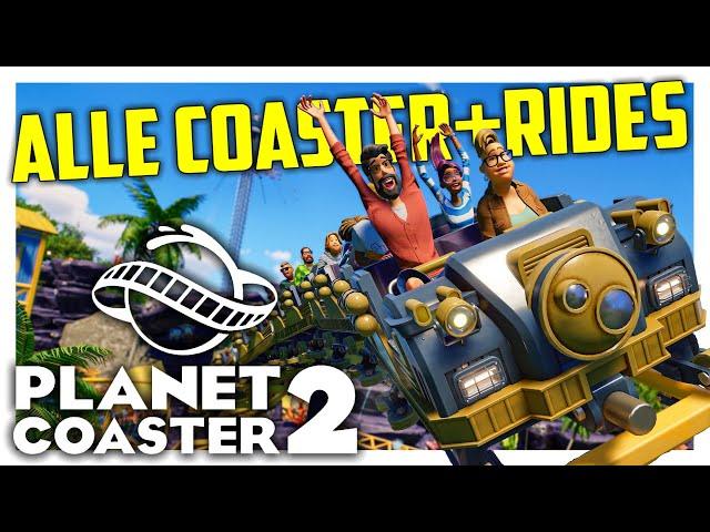 Alle Achterbahnen + Flatrides!! PLANET COASTER 2