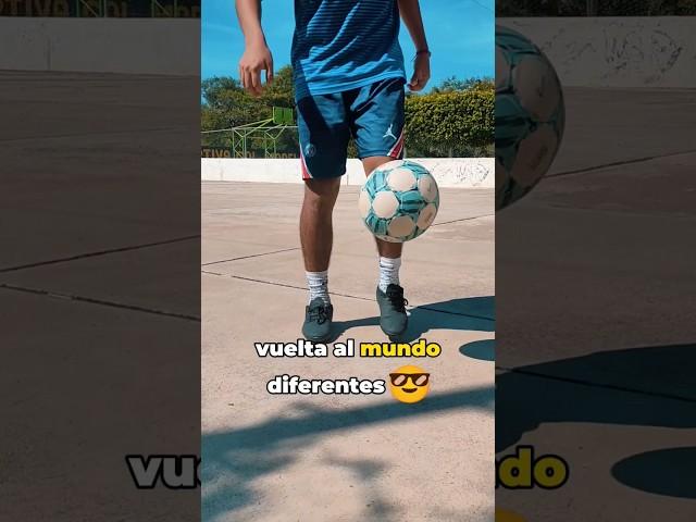 3 tipos de vuelta al Mundo  #shorts #futbol #freestyle #tricks