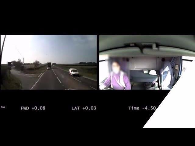 Truck - Not Looking Far Ahead - Harsh Brake ​​​| DriveCam Video UK