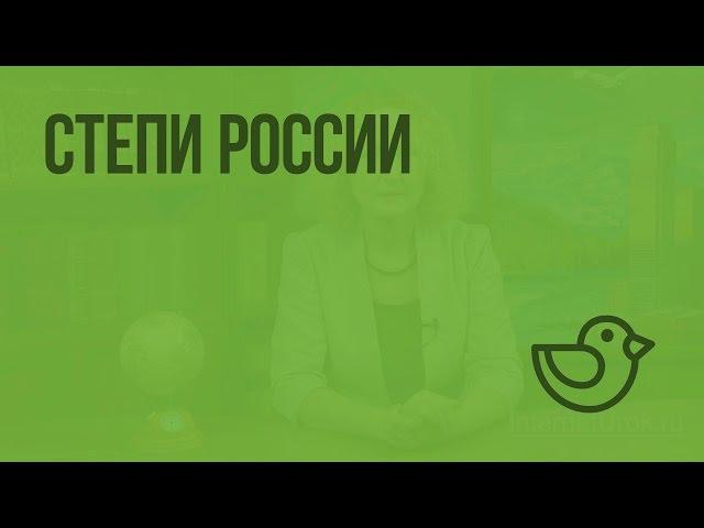 Степи России. Видеоурок по окружающему миру 4  класс