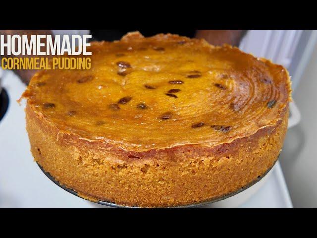 HOW TO MAKE JAMAICAN CORNMEAL PUDDING | Hawt Chef