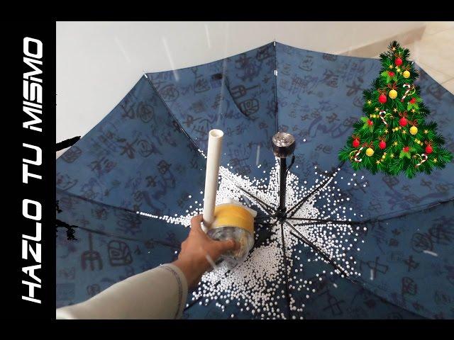 como hacer sopladora  de nieve artificial para arbol de navidad