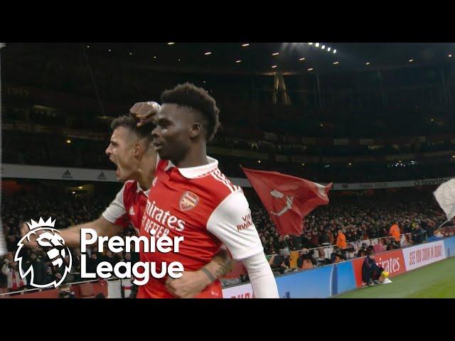 Bukayo Saka thumps Arsenal in front of Manchester United | Premier League | NBC Sports