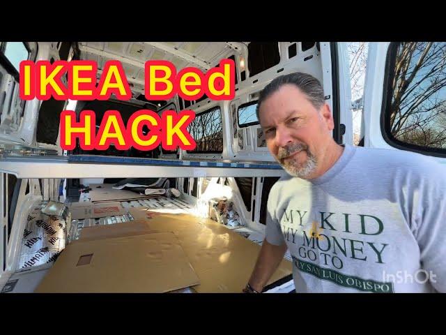 Sprinter Van IKEA bed hack