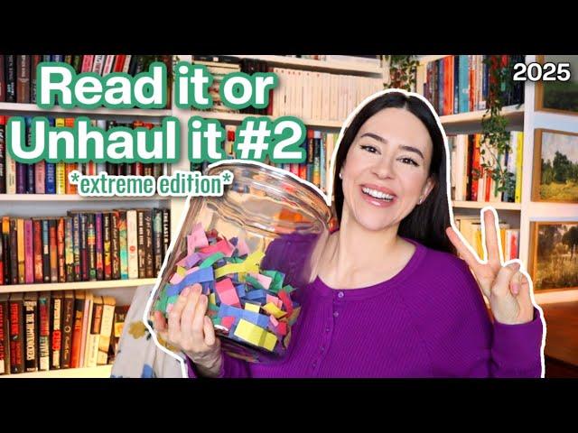 Reading My Physical TBR in 2025 || Read it or Unhaul it #2 Vlog