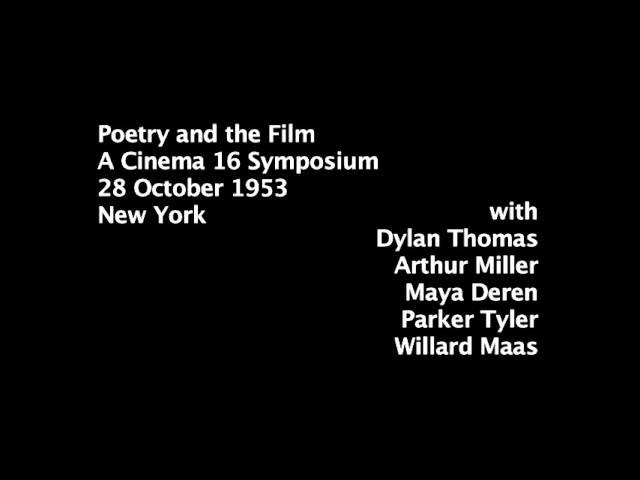 Poetry and the Film Cinema 16 (1953)