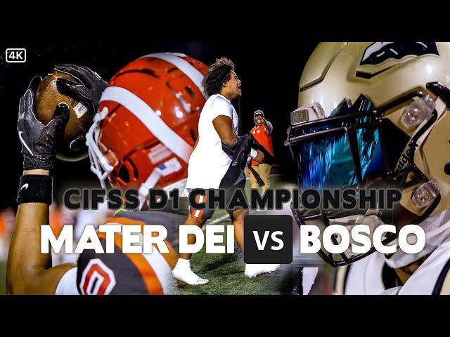 Game of The Year  | Mater Dei vs St John Bosco | CIFSS D1 Championship 4K Highlights