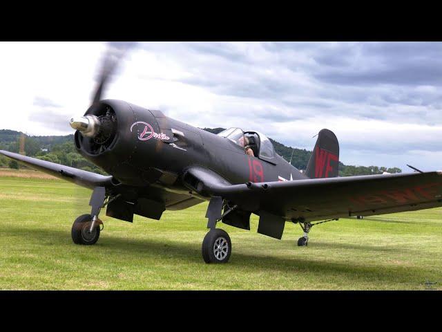 Restored Chance-Vought F4U-5NL Corsair 'Devotion' Takes Flight! | Historic Aircraft Display