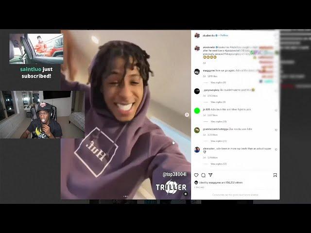 Kai Cenat Reacts To NBA Youngboy Dissing Adin Ross