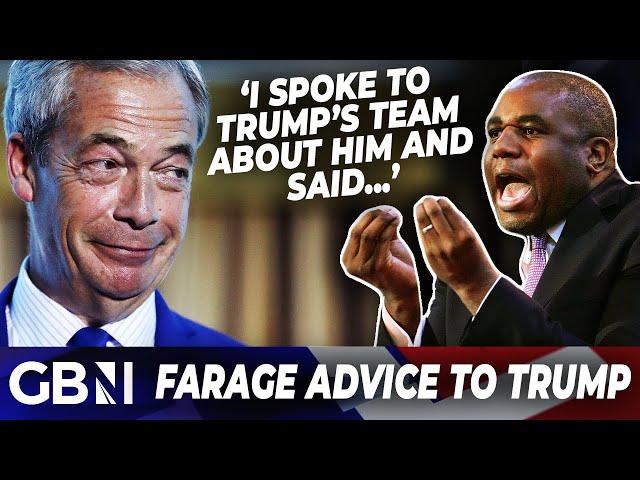 'Trump's Team asked me about Labour's David Lammy...' | Nigel Farage reveals what he told Trump