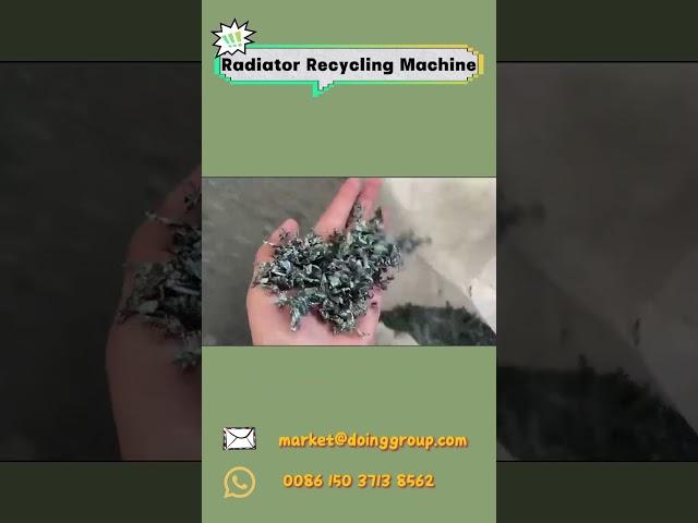 Is radiator recycling machine profitable？