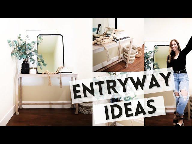 Entryway Ideas | How To Decorate a Really Cute Entryway On a Budget