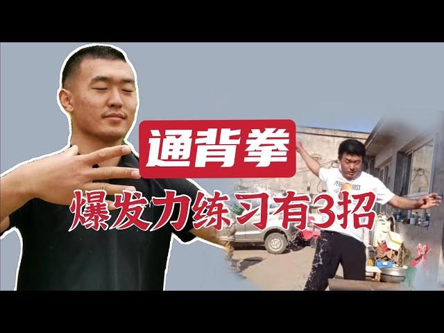 通背拳爆发力怎么练？武术高手终于说出了3招 How to practice explosive power through back boxing?