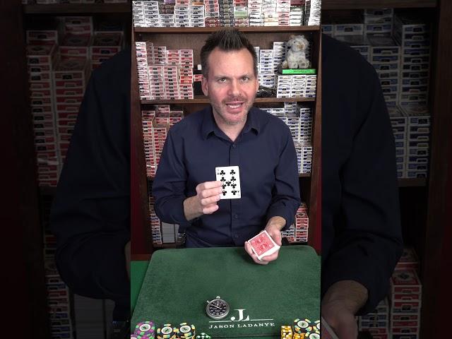 Can a ONE-FINGER Card Trick Get Me BANNED⁉️ #cardtrick #shuffle #cardmagic #magician #sleightofhand