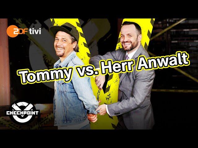 Tommy vs. Herr Anwalt - Checkpoint Battle Challenge (Ganze Folge) | ZDFtivi