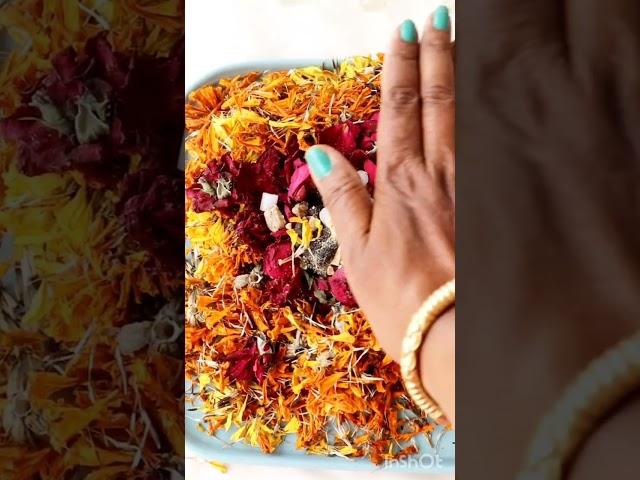 DIY dhoop cones / How to make dhoop cones using dry Pooja ke phool/Dry flowers reuse #shorts #diy