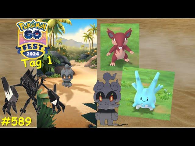 GO-Fest 2024 - Shiny Ausbeute und Marshadow fangen - Highlights Tag 1 | Pokemon GO #589