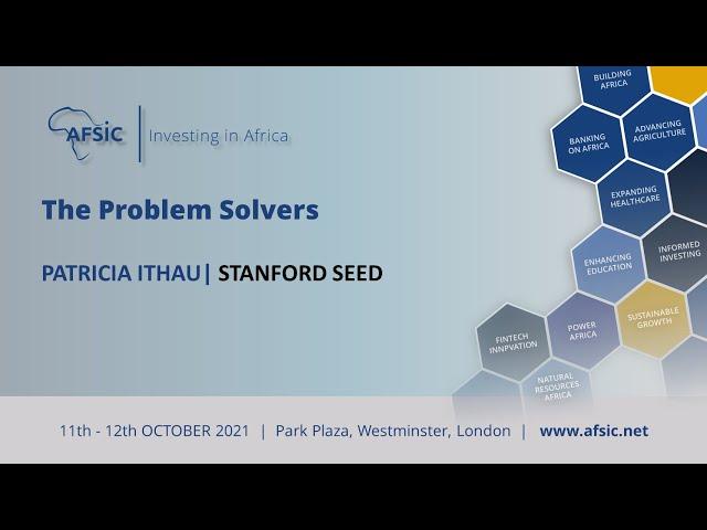 Patricia Ithau - Stanford Seed -The Problem Solvers